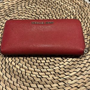 Red Micheal Kors wallet